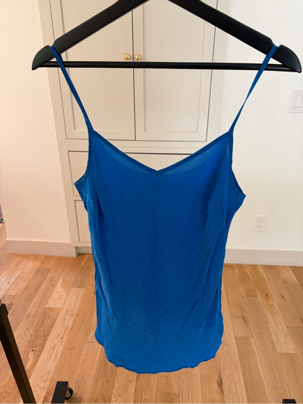 100% Silk J. Crew Blue Cami Tank Top